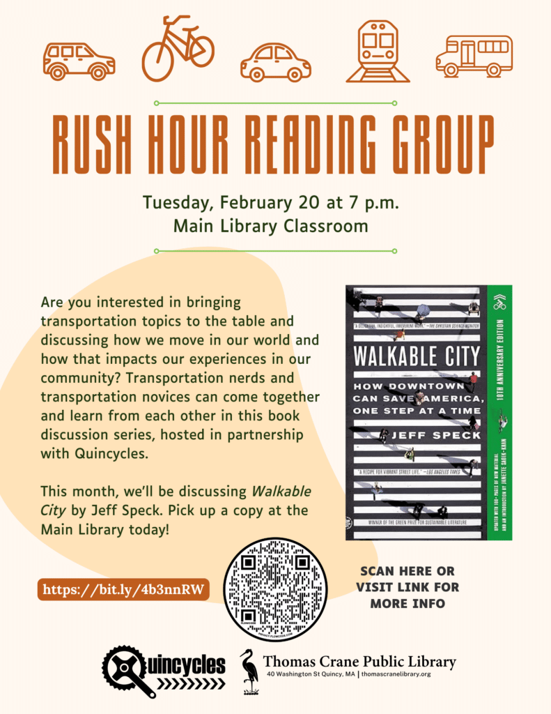 Thomas Crane Public Library to Host New BiMonthly Book Clubs Thomas