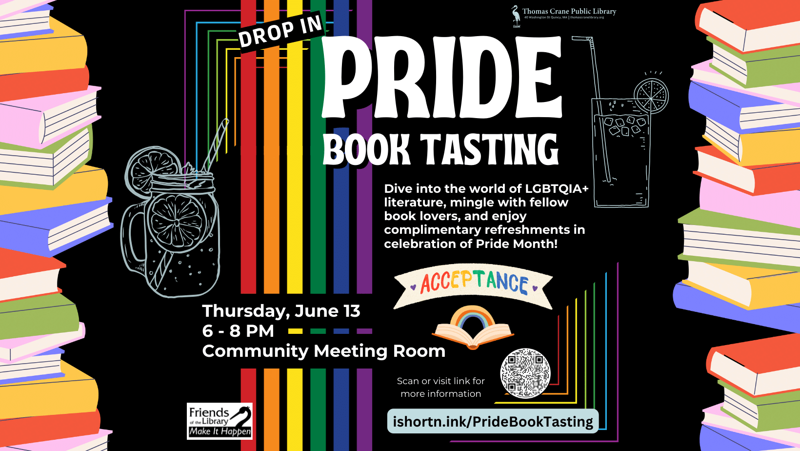 Drop-In PRIDE Book Tasting!