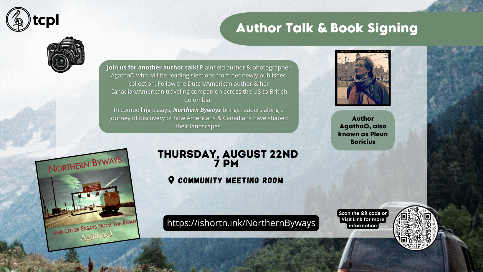 Book Signing & Talk: Northern Byways and Other Essays From The Road