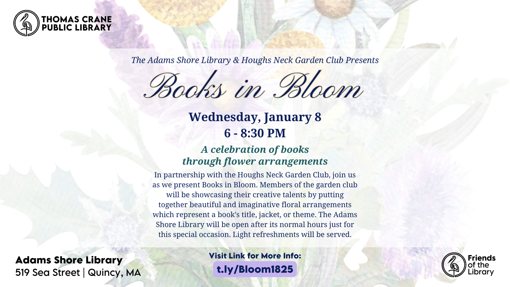 “Books In Bloom” with Houghs Neck Garden Club