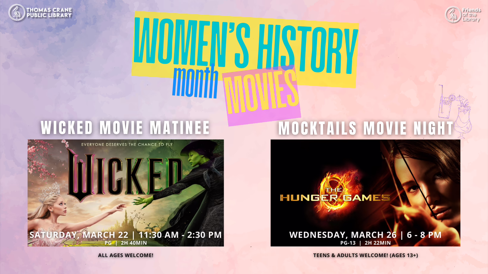 Special Women’s History Month Movie Screenings!