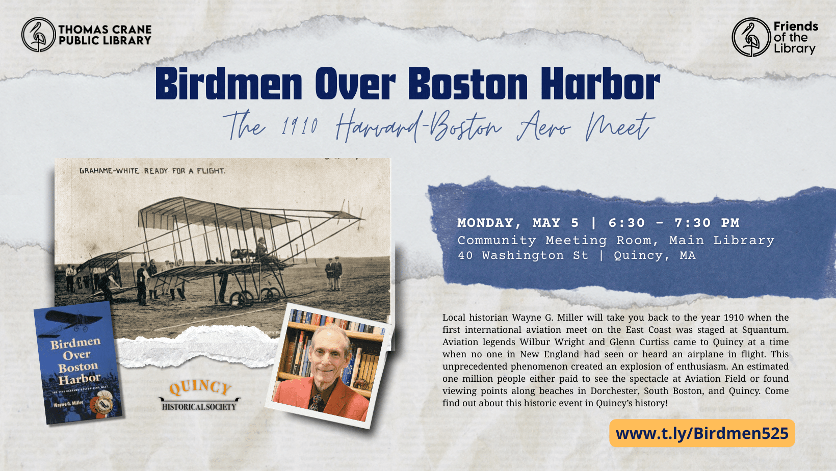 “Birdmen Over Boston Harbor” with Wayne G. Miller