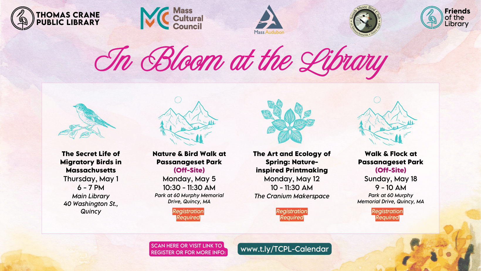 En fleurs à la bibliothèque Nature et plein air ! Bibliothèque