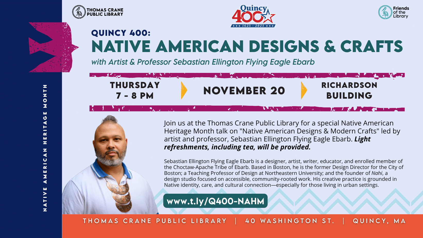 Quincy400 & Native American Heritage Month
